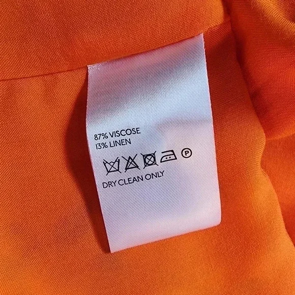 Free People Like a Lady Orange Citrus Floral Mini Dress Lace Up Back S NWT - Picture 14 of 16